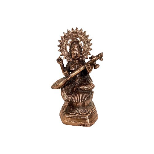 Copper Oxides God Saraswati Idol