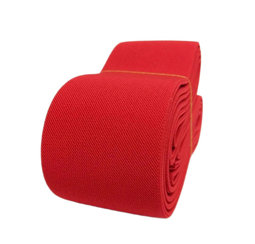 Woven Elastic Tape - Color: Red