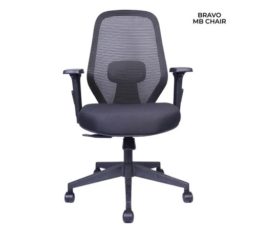 Black Bravo Mid Back Mesh Office Chair