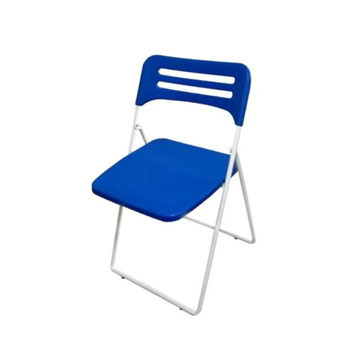 Blue Plastic Folding Chair