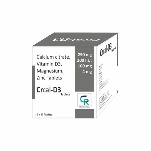 Calcium Citrate Maleate 1250mg+Vitamin D3 200iu+Maganese 100 Mg+Zinc 4 Mg