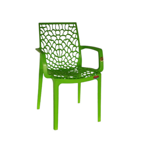Green Plastic Armless Chair