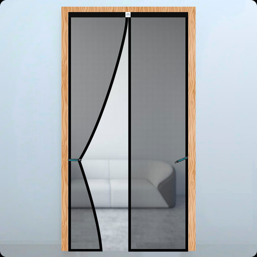 Polyester Magnetic Mosquito Net Curtain