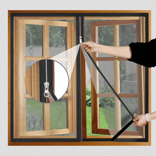 Zipper Window Mosquito Net Curtain