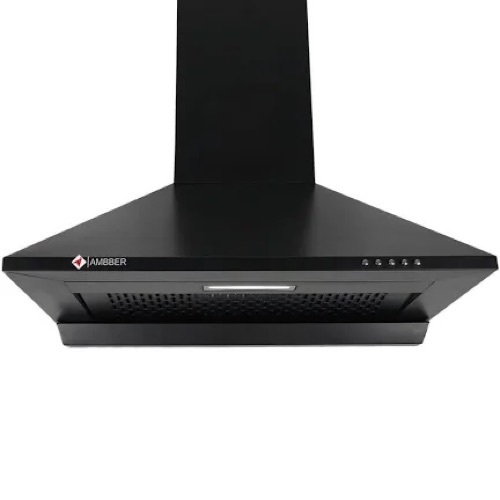 Ambber Black Kitchen Chimney