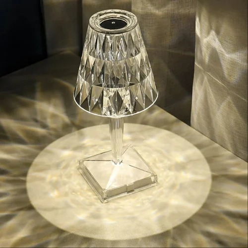 Crystal rose diamond night lamp