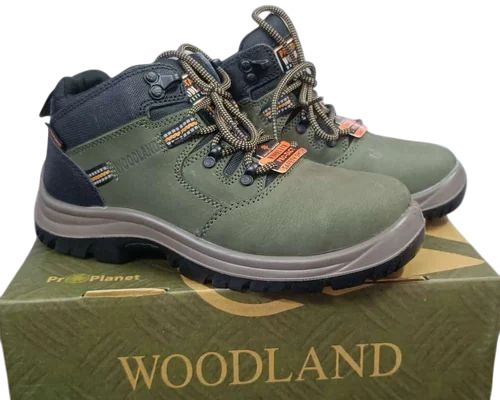 Green Steel Toe Black Safety Shoes