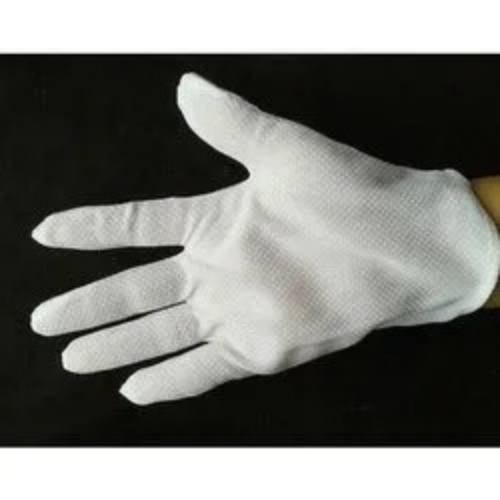 Plain white anti static gloves