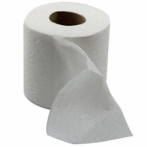 White Toilet Paper Roll