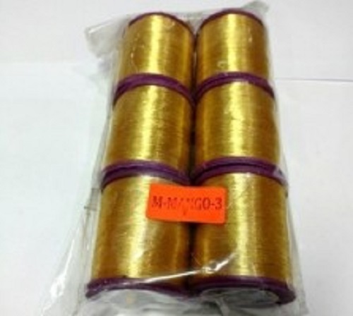 Cotton Hand Embroidered Zari Thread