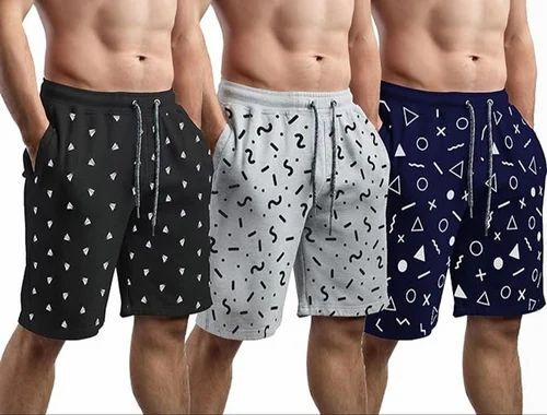 Printed Mens Cotton Shorts