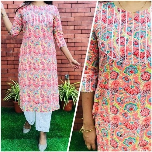 Rayon Kurtis With Pant Set