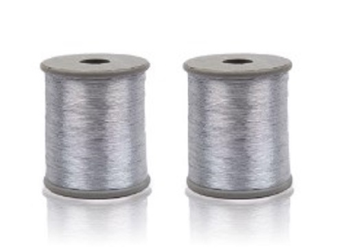 Silver Polyester Zari Thread