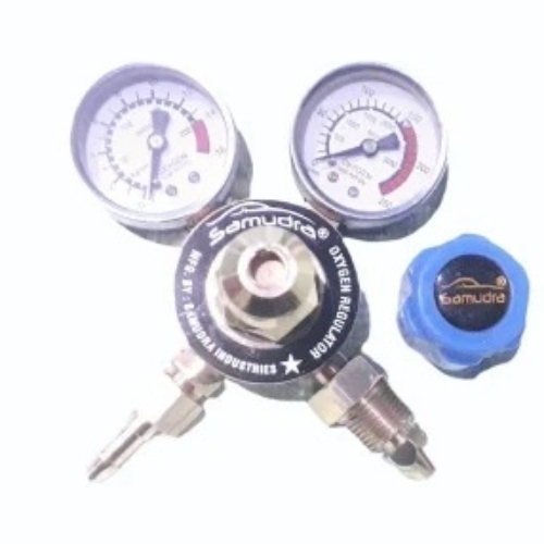 Double Analog Gauge Oxygen Regulator
