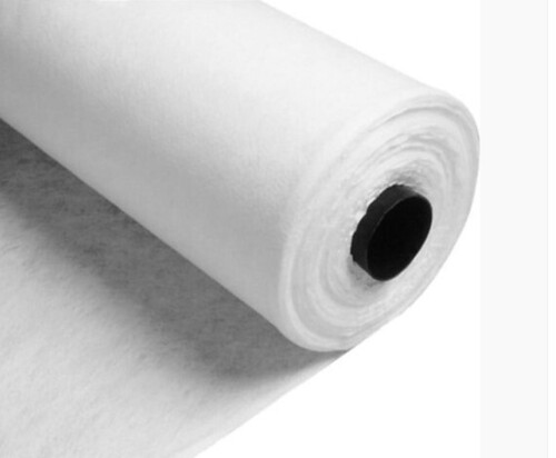 300 Gsm Non Woven Geotextile Fabric - White, Plain Texture, Lightweight, Industrial Use