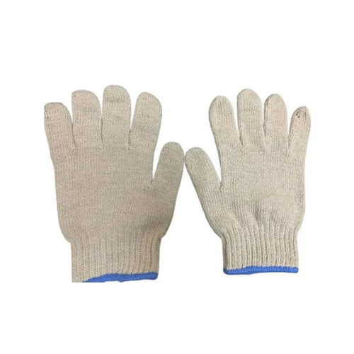 50G White Cotton Knitted Gloves