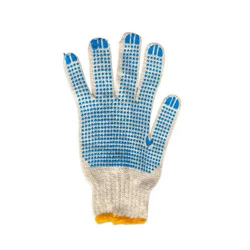Blue Cotton Dotted Glove