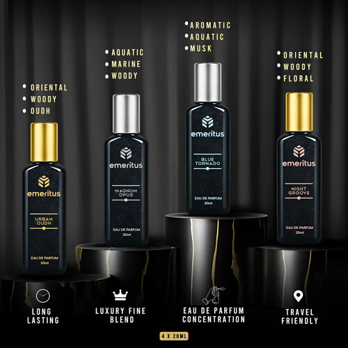 Emeritus Occasions Pack of 4 Premium Occasional Body Perfume Collection for Men