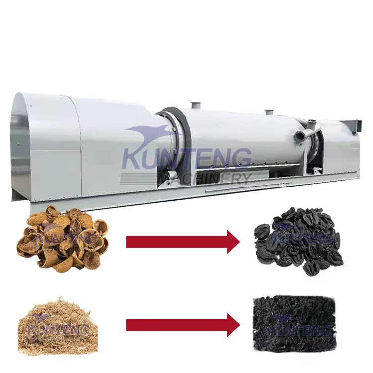 Environmental Protection Continuous Carbonization Furnace Sawdust Coconut Charcoal Making Machine Carbon Furnace - Size: Customizable
