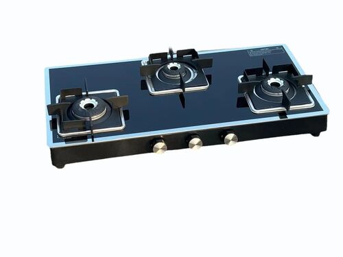 Kitchenmate Eclipse Three Burner Glass Top Gas Stove