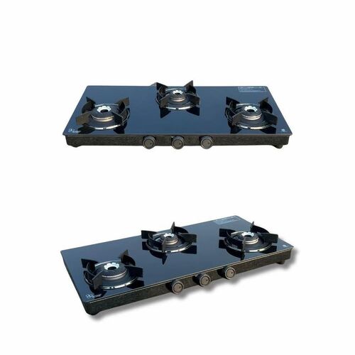 Kitchenmate Mamba Three Burner Glass Top Gas Stove
