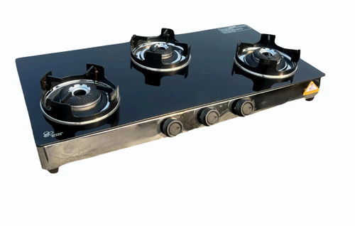 Kitchenmate Nova Three Burner Glass Top Gas Stove