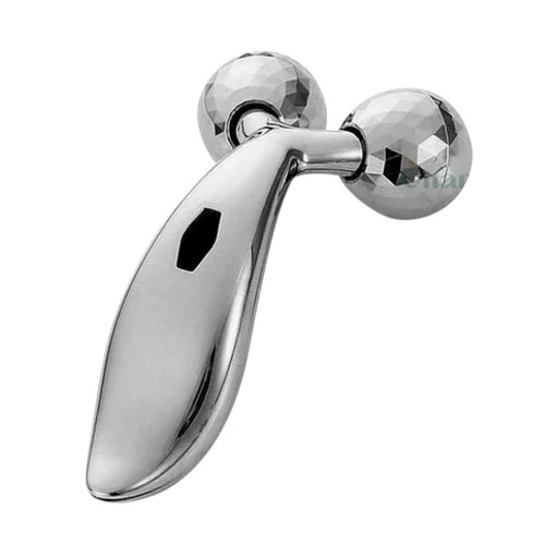 Manual Silver Face Massager