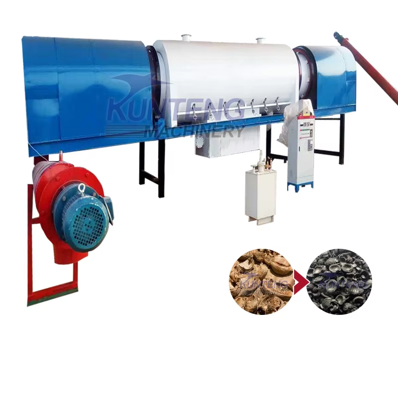 New Type Coconut Shell Charcoal Stove Smokeless Making Machine - Feature: Continuous Carbonization Furnace
