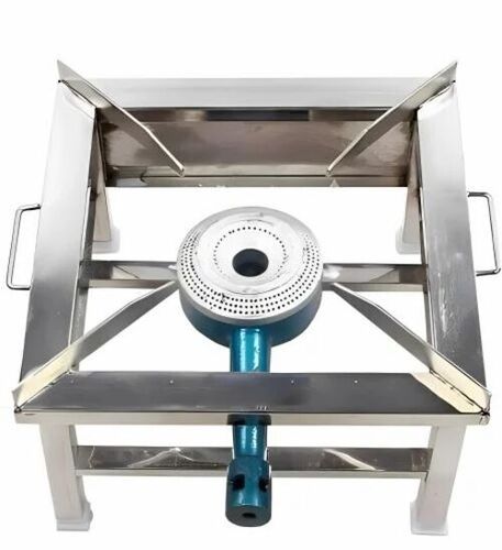 Single Burner Stainless Steel Gas Bhatti