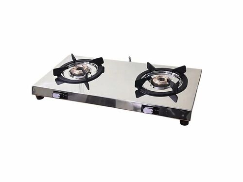 Stainless Steel Two Burner Gas Stove