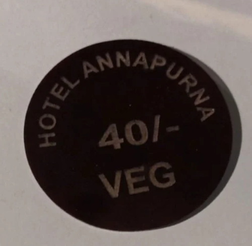 Acrylic Hotel Food Token
