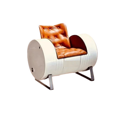Cylindrical Barrel Single Seater Sofa
