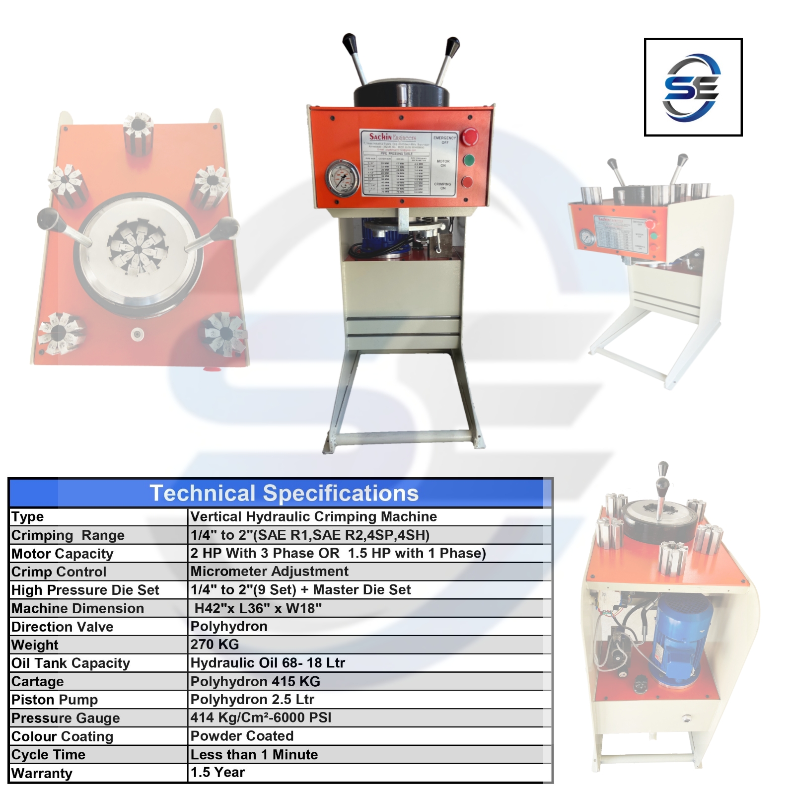 Hydraulic Hose Crimping Machine