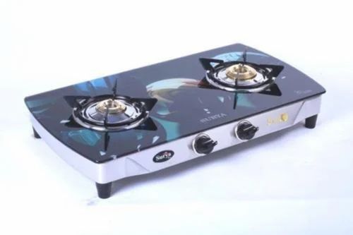 Two Burner Glass Stove