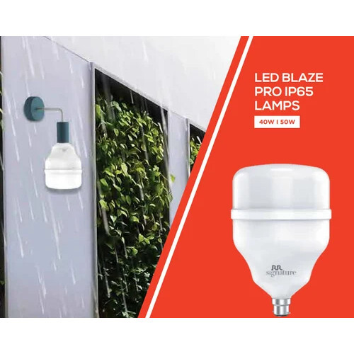 40W RR Signature Blaze LED Bulb - Aluminum & Polycarbonate, White | Energy-Efficient, Instant Start, Flicker-Free Lighting