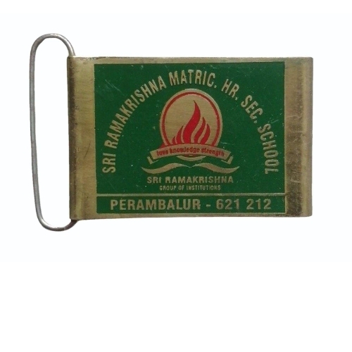 Golden Brass Engraved Buckle