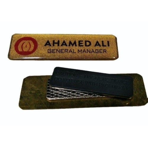 Metal Golden Brass Badge