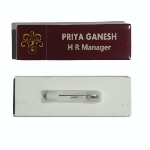 Multicolor Rectangle Agrylic Badge