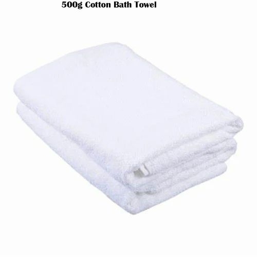 250 Gsm White Cotton Bath Towel