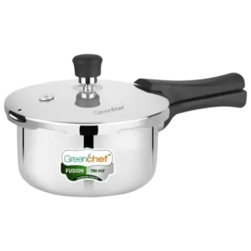 3 L Greenchef Fusion Tri Ply Outer Lid Induction Bottom Pressure Cooker