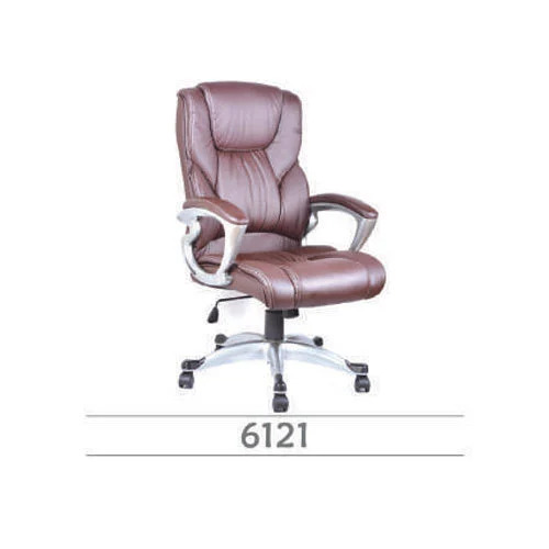 6121 Brown Leather Office Chair