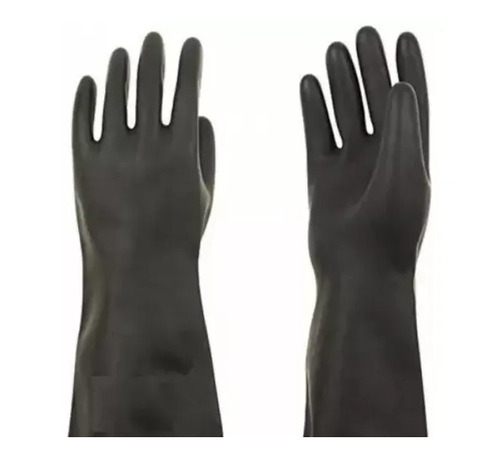 Black Rubber Hand Gloves