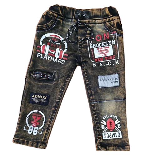 Kids Boys Printed Jeans