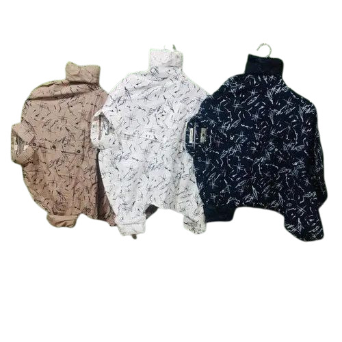 Mens Printed Rayon Casual Shirt