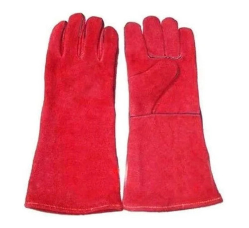 Red Leather Canadian Hand Gloves