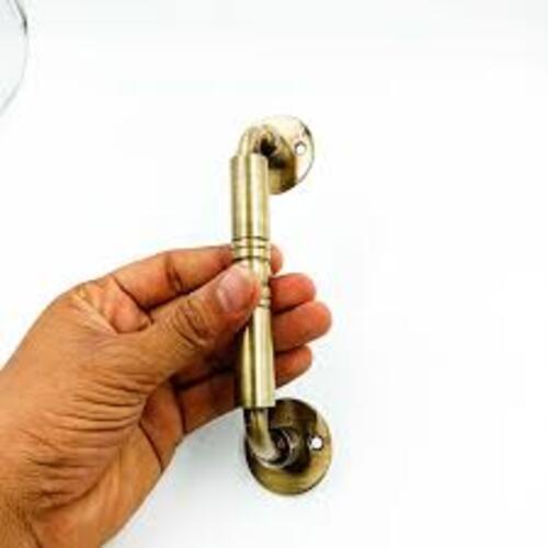 Brass Door Handle - Installation Type: Adhesive