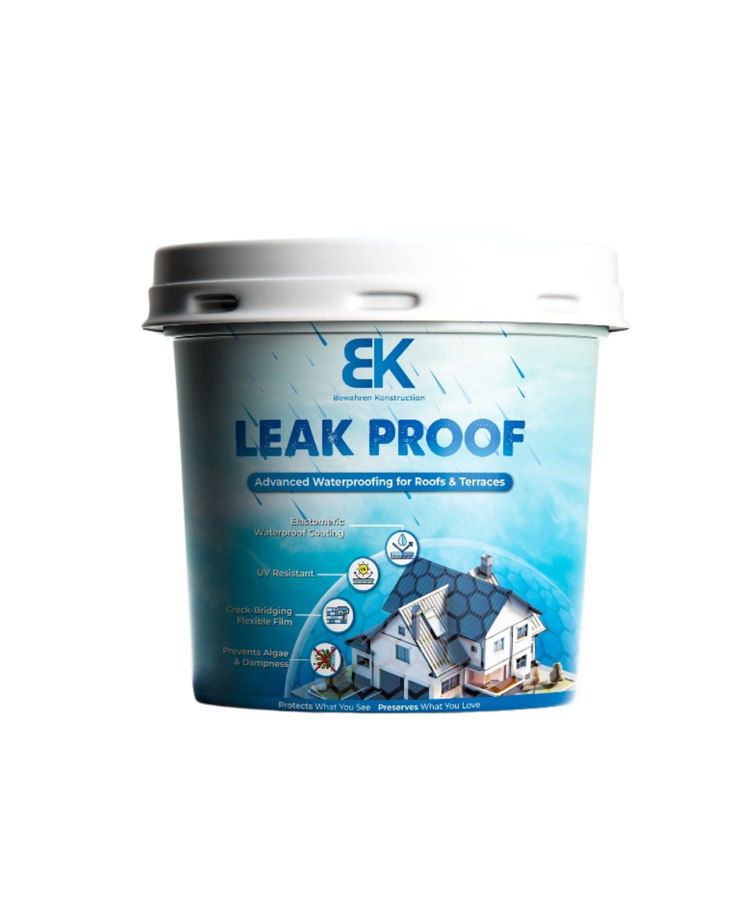 Waterproofing Damp Proof for Roof - Modified Acrylic Water Based Paint