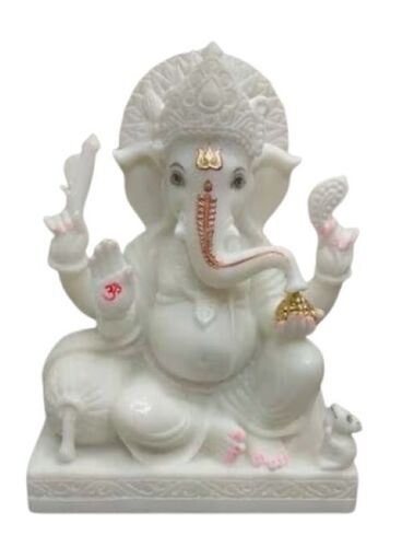 White Marble Ganesha Statue