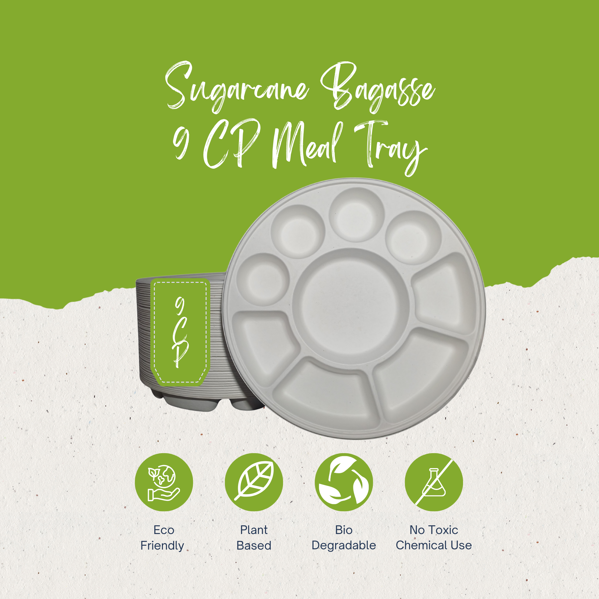 9 Compartment Meal Tray