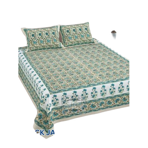 Block Jaipuri Cotton Double Bedsheets